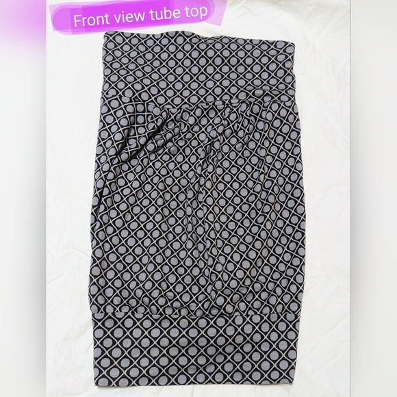 🎉Jacob, size Xsmall, GUC grey & black tube top - Picture 1 of 9